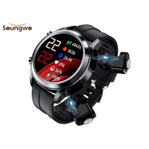 350mAH SpO2 Smart Watch With Earbud Inside Bluetooth Music Play