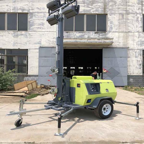 High Efficiency Energy Saving Mobile Diesel Led Light Trailer For Forest Lighting
