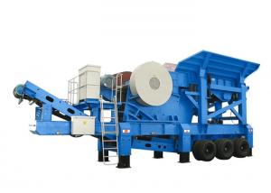 China PP Series Mobile Jaw Crusher With Belt Conveyor / Coal Crushing Plant 10 - 35m3/H Capacity wholesale