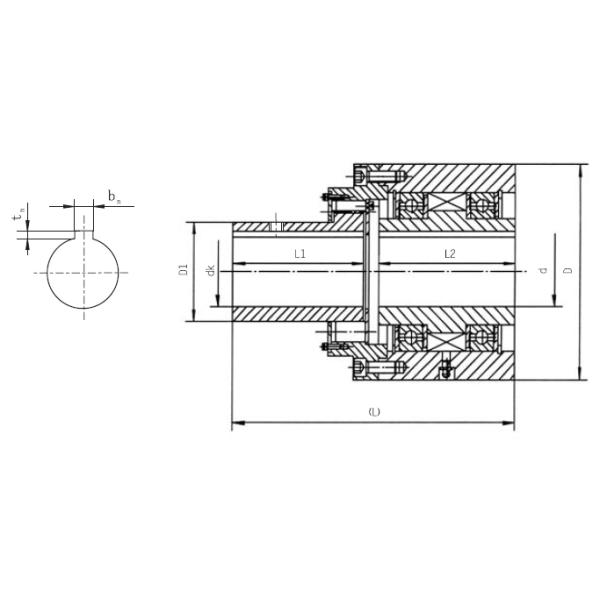 Semi Coupling Durable 24kg 50mm I.D. One Way Sprag Clutch For Traffic