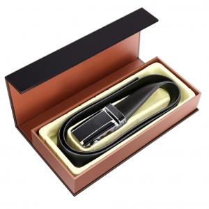 China Custom Logo Print Luxury Mens Paper Belt Packing Box Gift Cardboard Paper Packaging Wallet Box For Men on sale