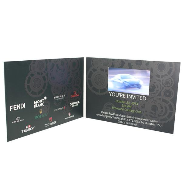 Quality Custom 5 Inch LCD Screen 90*50mm Video Greeting Card With 2G Memory for sale