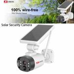 JCVISION Humanoid Detection Solar Security Camera Rechargeable Battery Remote