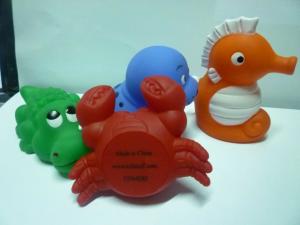 China Bath Tub Squirting Water Animal Toys , Solf Plastic Vinyl Sea Life Creatures Toys wholesale