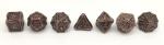 Nontoxic Handcrafted Metal Dice Set , Lightweight Dice Sharp Edges