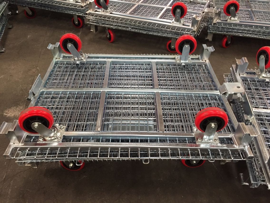 Quality Logistics shipping Wire Mesh Container Recyclable Long Life Span for sale