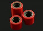 Red Loading Hand Truck Wheels , Pallet Jack Replacement Wheels 80 * 70mm