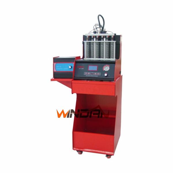 Quality 500W Fuel Injector Analyzer And Cleaner Machine With Six Injectors At Same Time for sale