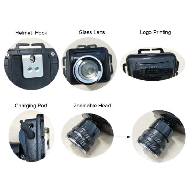 3W 300Lm Waterproof Rechargeable Headlamp IP65 Led Head Torch 100000h LifeSpan