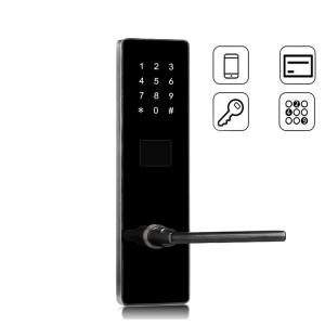 China Security Code Door Handle Digital App Controlled Smart Password Door Lock For Home wholesale