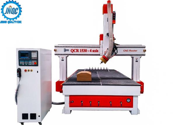 Quality 4 Axis 3d Wood Sculpture CNC Wood Router Machine 1530 with Automatic Tool Changer for sale