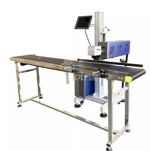 PET Bottle Drinks Laser Date Printing Machine Laser Date Coding Equipment 30w
