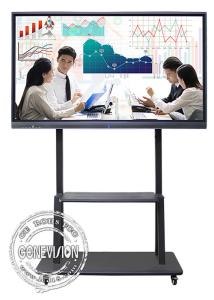 China 55&quot; to 110&quot; 4K AG Glass Android 12.0 Dual System 20 Points Touch Screen Whiteboard with Camera and Microphone wholesale