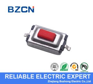 RED Push Button Tactile Push Button Switch SMD Surface Mount Type Terminal 2 Pin