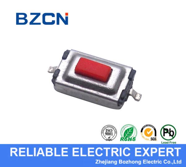 Quality RED Push Button Tactile Push Button Switch SMD Surface Mount Type Terminal 2 Pin for sale