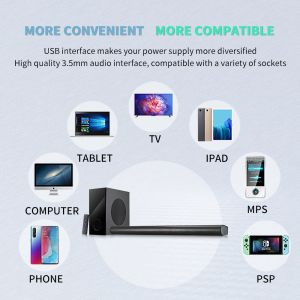 Powerful Wireless Bluetooth Multimedia Speaker System with Subwoofer and