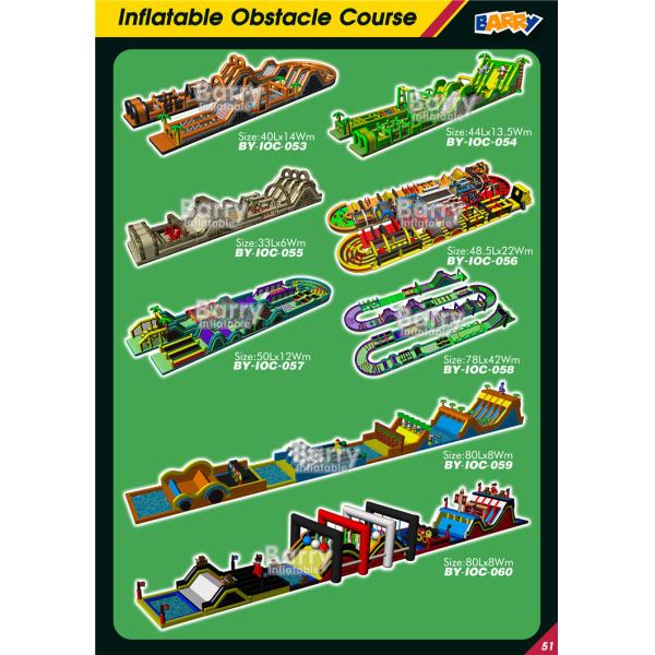 Giant Inflatable Jumping Bouncer Slide Obstacle Course Inflatable Game Obstacle Trampoline Park for Kids and Adults