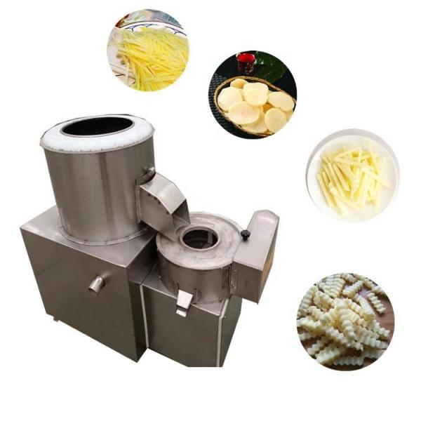 Quality Automated Fruit Vegetable Processing Machine 200kg/H Potato Peeling And Slicing Machine for sale