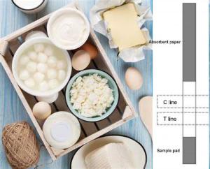 Aflatoxin M1 Fresh Raw Iso Milk Test Strip Clear Easy To Interpret Visual Results