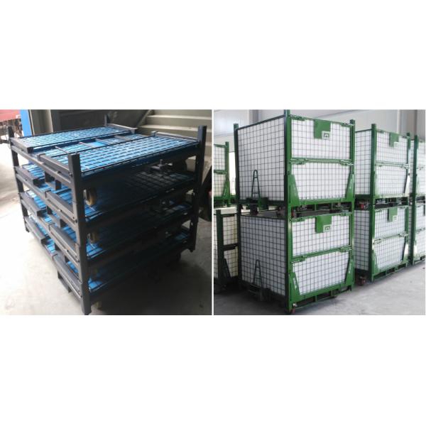 A50: Stackable and Foldable Storage Steel Wire Mesh Pallet Cage work bin wire mesh pallet container