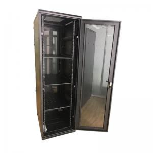 China 47U Server Rack Cabinet SPCC Rack Mounting With Glass Door 600*600*2200MM wholesale