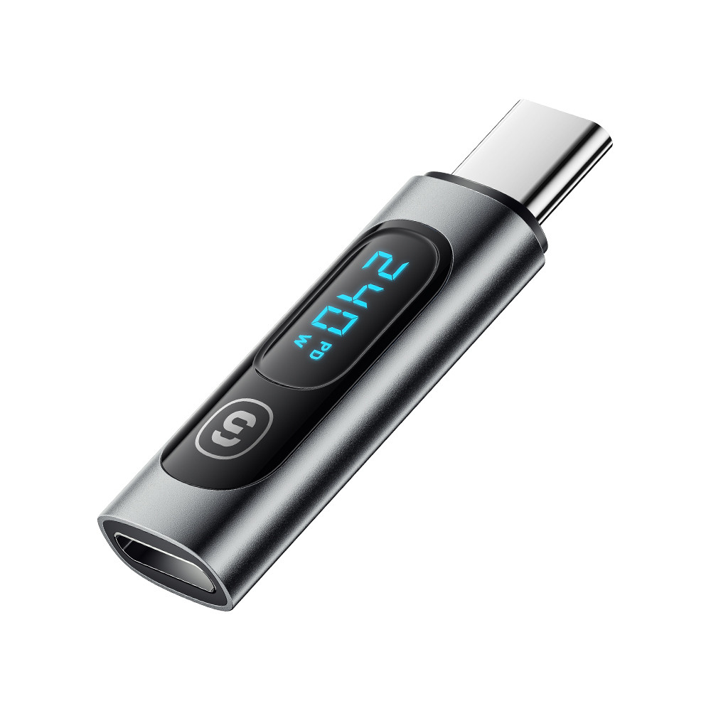 ESSAGER ES-OTG16 240W Type C To C USB OTG Adapter With Digital Display