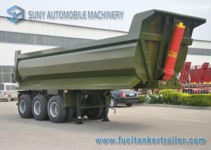 China 25 Cubic FUWA Three Axle Trailer U Type Heavy Duty Dump Semi Trailer 40 T wholesale
