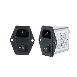 China YB12C9-4A-Q Three In One IEC Inlet Filter Power Entry Module Filter wholesale
