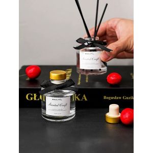 Clear Crystal Glass Perfume Bottles Refillable 100ml Reed Diffuser Bottles