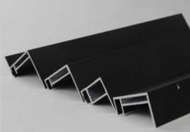 China Black Anodized Aluminum Solar Panel Frame For Roof and Ground wholesale