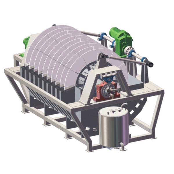 Slurry Rotary Vacuum Disc Filter Dia 3100mm Disk Filter Wastewater Treatment