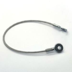 China Stainless 316 Steel Rope Wire Sling Tool With Stamped Eyelets wholesale