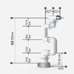 Cobot China Myrobot Elephant Robot Light weight Palyload 250g reach 280mm With