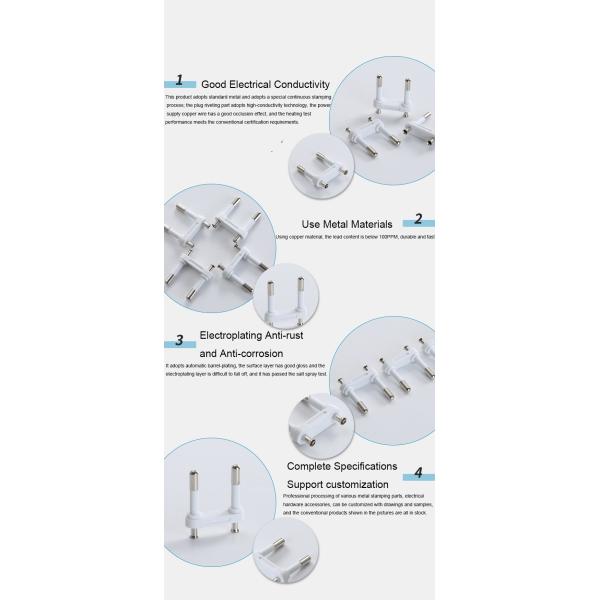 Semi Insulated CEI 4.0MM 10A 2 Pole Plug Insert