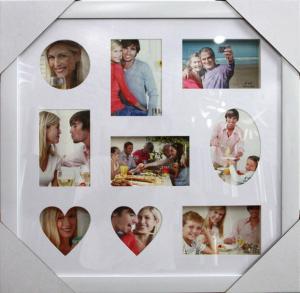 China Best selling plastic photo frame white photo frame multi photo frame square photo frame wholesale