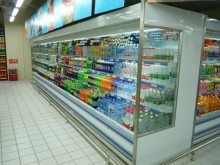 China Energy Drink Multideck Open Chiller , Customize Multideck Display Fridge wholesale