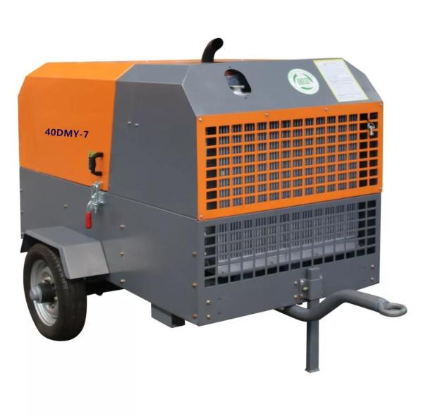 Quality 2m3/min 7 bar Yangdong engine Diesel Screw Air Compressor Portable Diesel Engine Driven Air Compressor for sale