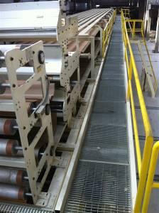 Quality Dpack Triple Layer Conveyor Bridge With Two Hand Railings , Stairs Three Groups corrugated carton package machine for sale