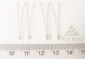 Radial Glass Encapsulated NTC Thermistor For Temperature Minsing High Delicacy 0