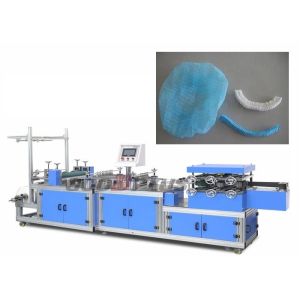 High Strength Plastic / Non Woven Bouffant Cap Making Machine Low Space