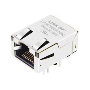 China Pulse J0G-0007NL Compatible LINK-PP LPJK7002A98NL 10/100 Base-T Orange&Green/Yellow LED Tab Up Low-Profile Ethernet Jack RJ45 on sale