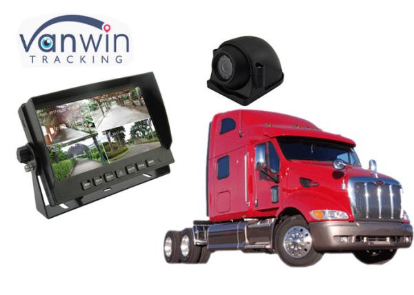 Quality Quad Split Car TFT LCD Monitor 4 Channels With Built - In DVR Video Recording for sale