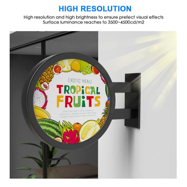 Outdoor P4.68 Round LED Sign , Circular Led Logo Display