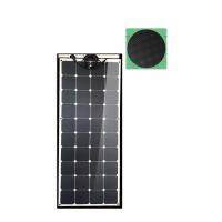 China Lightweight 100W Flexible Pv Monocrystalline Solar Panel IP67 Junction Box With Diodes for sale