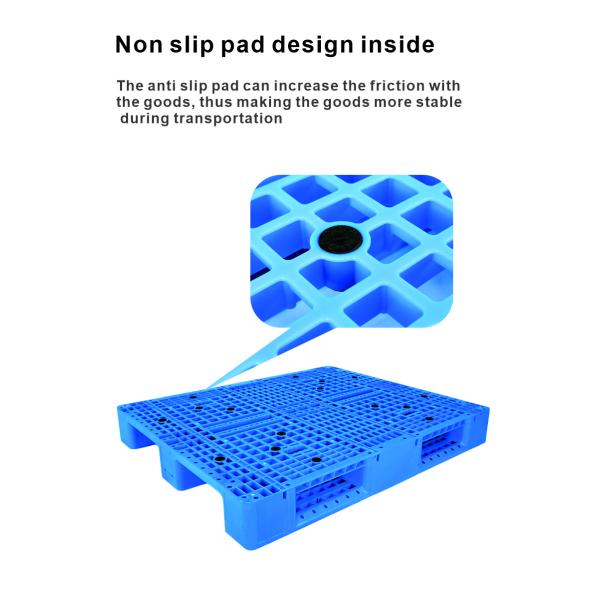 Material Handling Double Faced Euro Standard Heavy Duty Plastic Pallet with Steel Bar