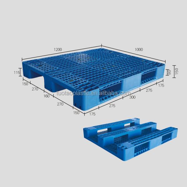 Storage Logistics Solution Heavy Duty Reversible Plastic Pallet with Customized Logo