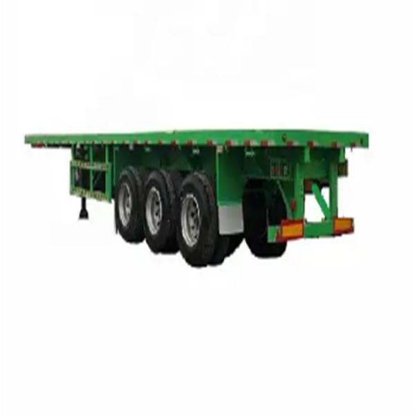 Quality Multi-Axle SINOTRUK 28FT 40 FT  Platform Flat Bed Semi Trailer With Higher Loading Capacity And  Longer Service Life for sale