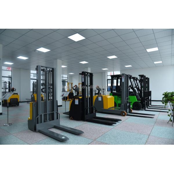 1.6 Ton Reach Pallet Stacker Rated Loaded Electric Counterbalanced Stacking Forklift