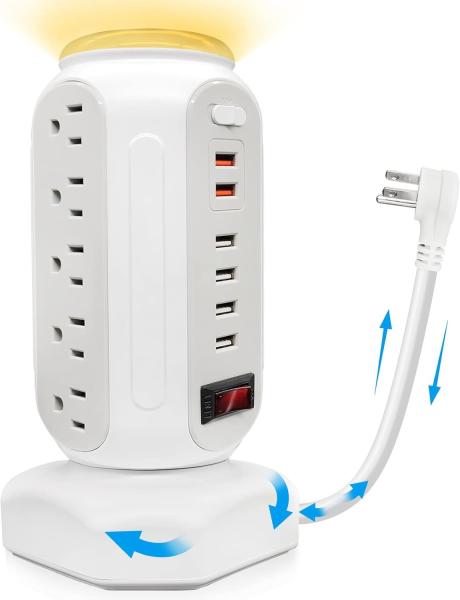 Quality Tower Type LED Desktop Fast Charging Socket Wireless WiFi Socket USB for sale