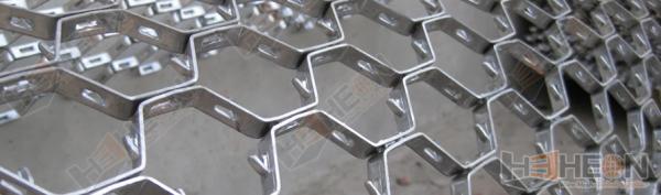 304 Stainless steel hex mesh with lances